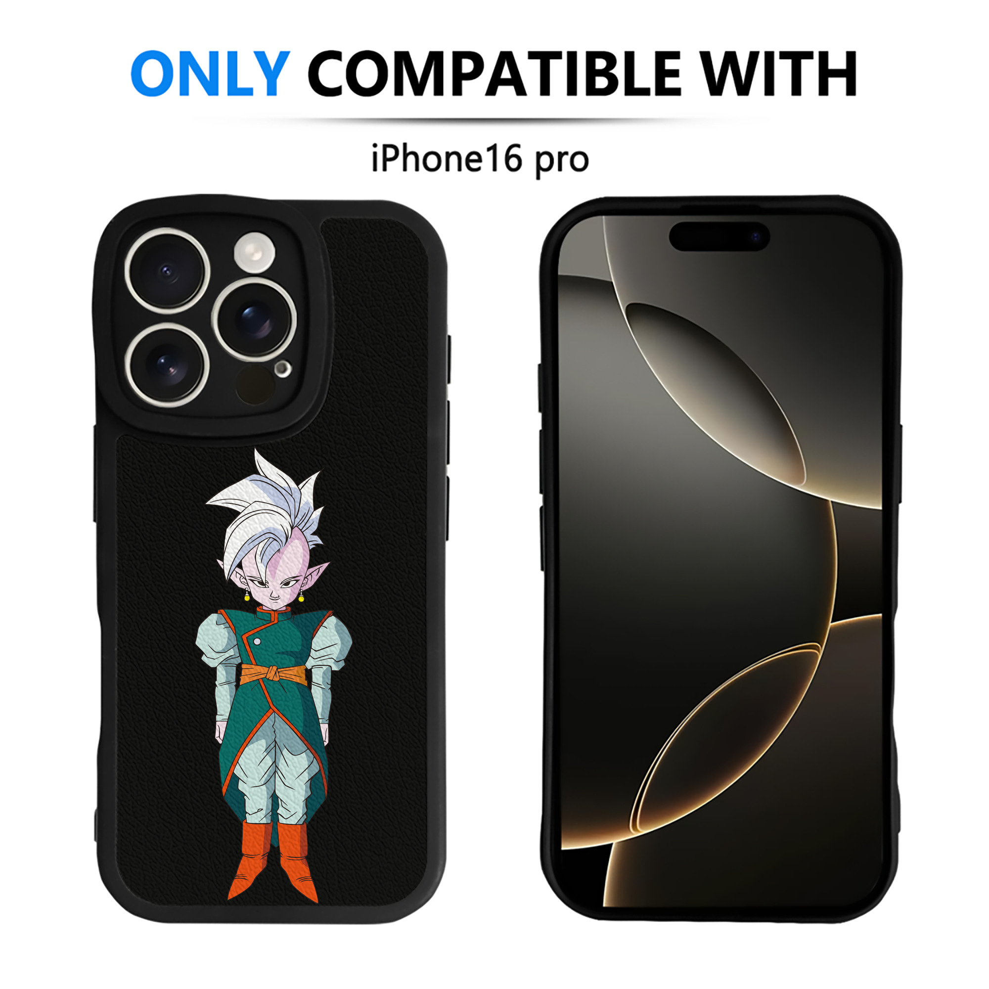 （画像用） ドラゴンボール DRAGON BALL 【iPhone 16シリーズ対応】シリコンスマホケース（レザー調） 材質：シリコン